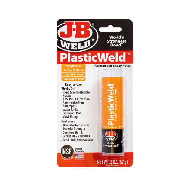 JB WELD 8237UK JB8237 Plastic Weld Fast-Setting Off White Multi Purpose