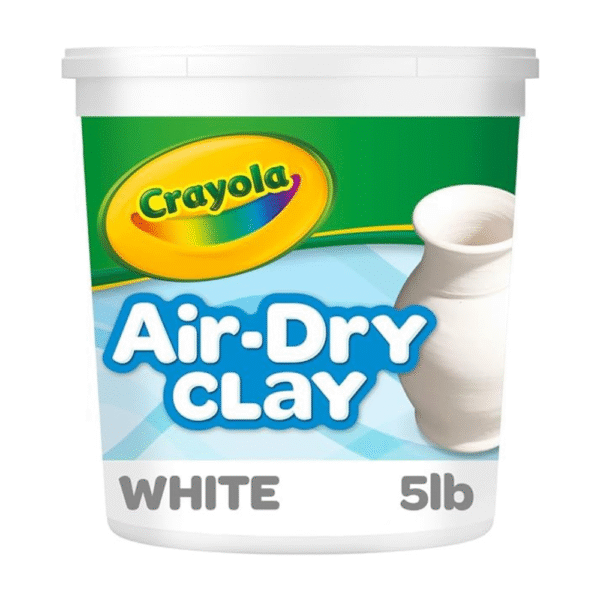 Crayola Air Dry Clay (5lbs), Natural White Modeling Clay for Kids